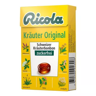 Ricola ilma suhkruta karbita ürdikommid, 50 g
