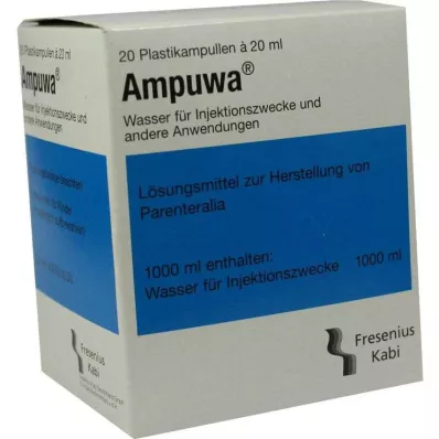 AMPUWA Plastikampullid süstimiseks/infusiooniks, 20X20 ml AMPUWA Plastikampullid süstimiseks/infusiooniks, 20X20 ml