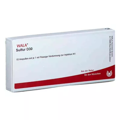 Sulphur D30 ampullid (10x1 ml)