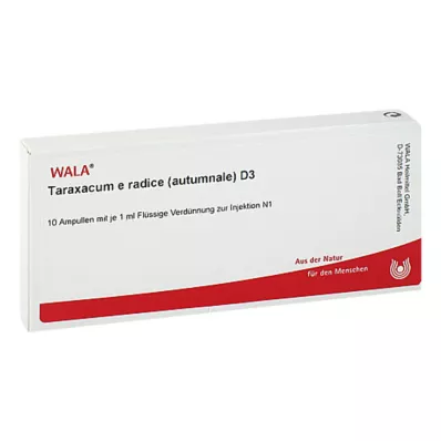 TARAXACUM E Rad.autumnale D 3 ampulli, 10X1 ml