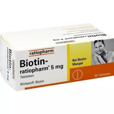 BIOTIN-RATIOPHARM 5 mg tabletid, 90 tk