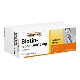 BIOTIN-RATIOPHARM 5 mg tabletid, 90 tk