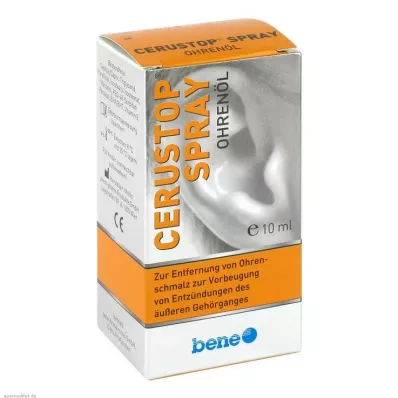 CERUSTOP Kõrvaõli sprei, 10 ml CERUSTOP Kõrvaõli sprei, 10 ml