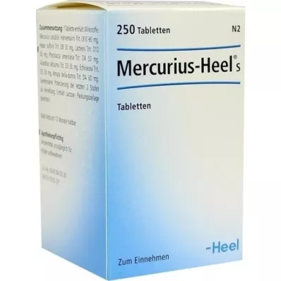 MERCURIUS HEEL S tabletid, 250 tk