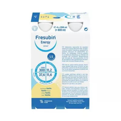 FRESUBIN ENERGY DRINK Vaniljejookide pudel 6X4X200 ml FRESUBIN ENERGY DRINK Vaniljejookide pudel 6X4X200 ml