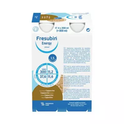 FRESUBIN ENERGY DRINK Cappuccino joogipudel 6X4X200 ml FRESUBIN ENERGY DRINK Cappuccino joogipudel 6X4X200 ml
