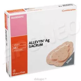 ALLEVYN Ag Sacrum 17x17 cm haavaside, 10 tk