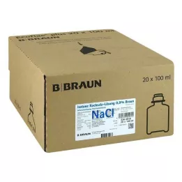 ISOTONE Soolalahus 0,9% Braun Ecoflac Plus, 20X100 ml