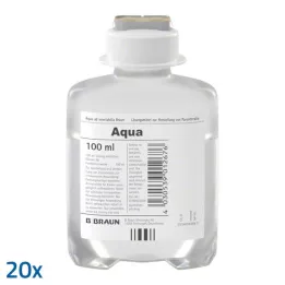 AQUA AD injectabilia Ecoflac Plus süstelahus, 20X100 ml