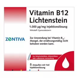 VITAMIN B12 1000 μg Lichtenstein Ampullid, 5X1 ml