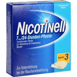 NICOTINELL 7 mg/24-tunnine plaaster 17,5 mg, 7 tk