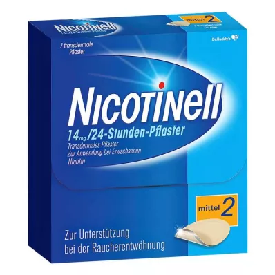 NICOTINELL 14 mg/24-tunnine plaaster 35mg, 7 tk