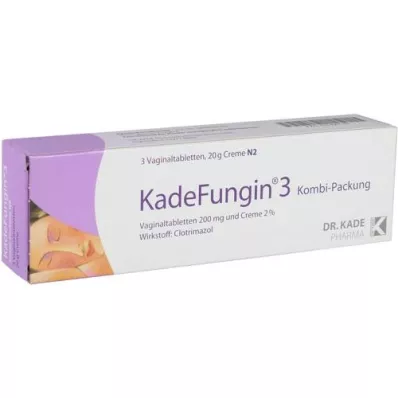 KADEFUNGIN 3 combip.20 g kreemi+3 vaginaaltabletti, 1 tk