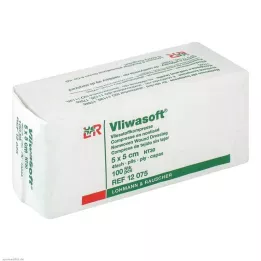 VLIWASOFT mittekootud kompressid 5x5 cm mittesteriilsed 4l, 100 tk