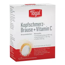 TOGAL Peavalu pritsmed + Vit.C pritsmed tabletid, 20 tk