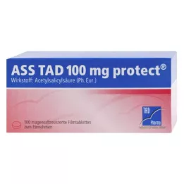 ASS TAD 100 mg kaitsvad enteroossed õhukese polümeerikattega tabletid, 100 tk