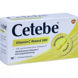 CETEBE C-vitamiini aeglase vabanemisega kapslid 500 mg, 30 tk