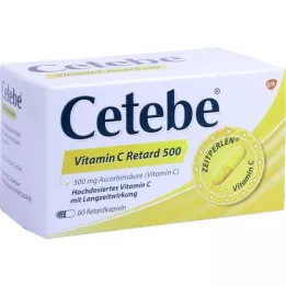 CETEBE C-vitamiini aeglase vabanemisega kapslid 500 mg, 60 tk