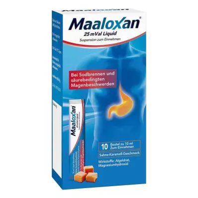 MAALOXAN 25 mVal vedelik, 10X10 ml