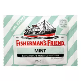 FISHERMANS FRIEND piparmünt ilma suhkruta pastillid, 25 g