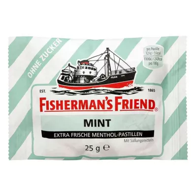 FISHERMANS FRIEND piparmünt ilma suhkruta pastillid, 25 g