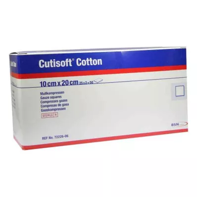 Cutisoft Cotton Compression 10x20cm steriilne 8-kordne (25x2 tk) Cutisoft Cotton Compression 10x20cm steriilne 8-kordne (25x2 tk)