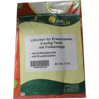 LÄTZCHEN Taskuga pikendus, 2-poolne tekst. koos fol. pressnööpidega, 1 tk
