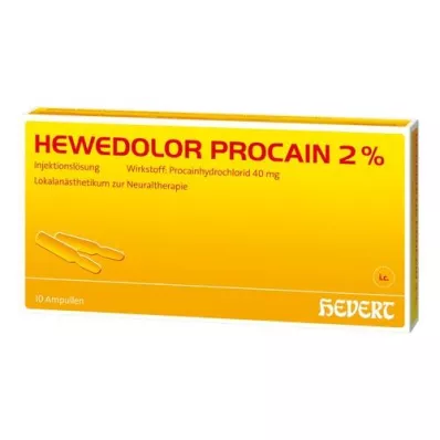 HEWEDOLOR Prokaiin 2% ampullid, 10 tk