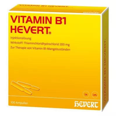 VITAMIN B1 HEVERT ampulli, 100 tk