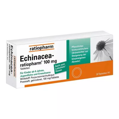 Echinacea-ratiopharm® 100 mg tabletid, 20 tk