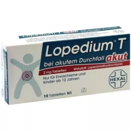 LOPEDIUM T acute ägeda kõhulahtisuse tabletid, 10 tk