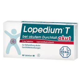 LOPEDIUM T acute ägeda kõhulahtisuse tabletid, 10 tk