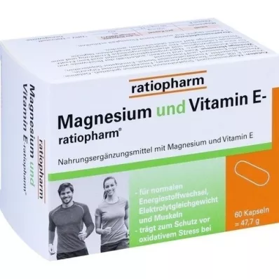MAGNESIUM UND VITAMIN E-ratiopharm kapslid, 60 tk