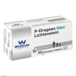P DRAGEES sinine, 50 tk