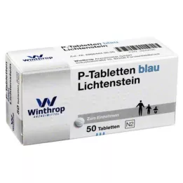 P TABLETTEN sinine 8 mm sammuga, 50 tk