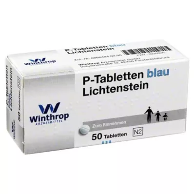 P tabletid sinised 8 mm jaotus, 50 tk