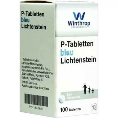 P TABLETTEN sinine 8 mm sammuga, 100 tk