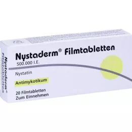 NYSTADERM Õhukese polümeerikattega tabletid, 20 tk