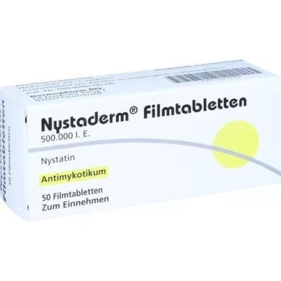 NYSTADERM Õhukese polümeerikattega tabletid, 50 tk