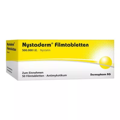 NYSTADERM Õhukese polümeerikattega tabletid, 50 tk NYSTADERM Õhukese polümeerikattega tabletid, 50 tk