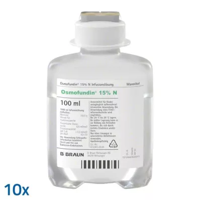 Osmofundiin 15% N Ecoflac Pl. infusioonilahus, 10X100 ml Osmofundiin 15% N Ecoflac Pl. infusioonilahus, 10X100 ml