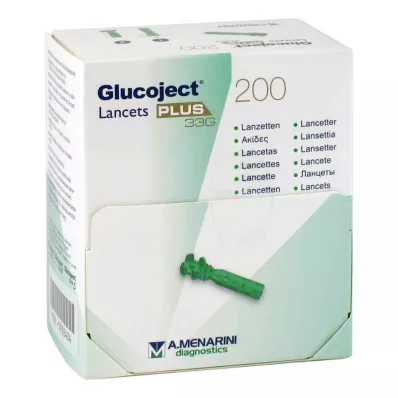 GLUCOJECT Lantsetid PLUS 33 G, 200 tk