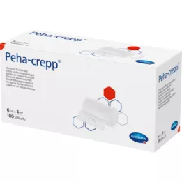 PEHA CREPP Fikseerimisside 6 cmx4 m komp.verp., 100 tk