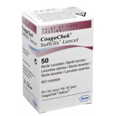 COAGUCHEK Softclix lantsett, 50 tk
