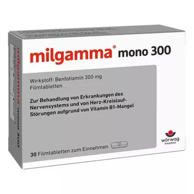 Milgamma mono 300 õhukese polümeerikattega tabletti (30 tk) Milgamma mono 300 õhukese polümeerikattega tabletti (30 tk)
