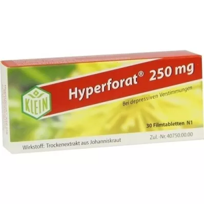 HYPERFORAT 250 mg õhukese polümeerikattega tabletid, 30 tk