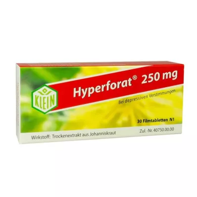 Hyperforat 250 mg õhukese polümeerikattega tabletid, 30 tk Hyperforat 250 mg õhukese polümeerikattega tabletid, 30 tk