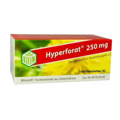 HYPERFORAT 250 mg õhukese polümeerikattega tabletid, 100 tk HYPERFORAT 250 mg õhukese polümeerikattega tabletid, 100 tk