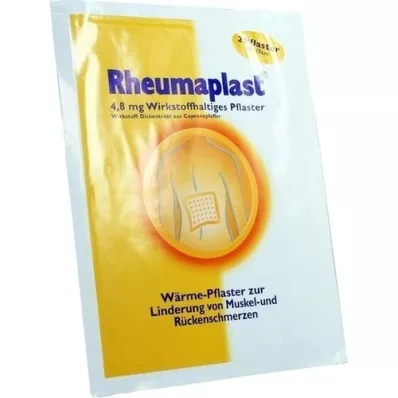 RHEUMAPLAST 4,8 mg toimeainet sisaldav plaaster, 2 tk