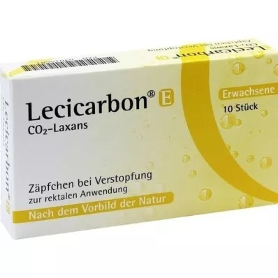 LECICARBON E CO2 Laxans täiskasvanute suposiitrid, 10 tk